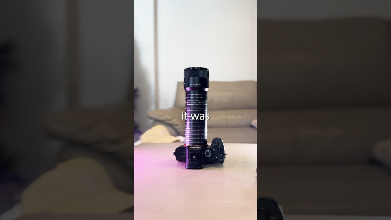 I tried 10 extension tubes on a macro lens&hellip;