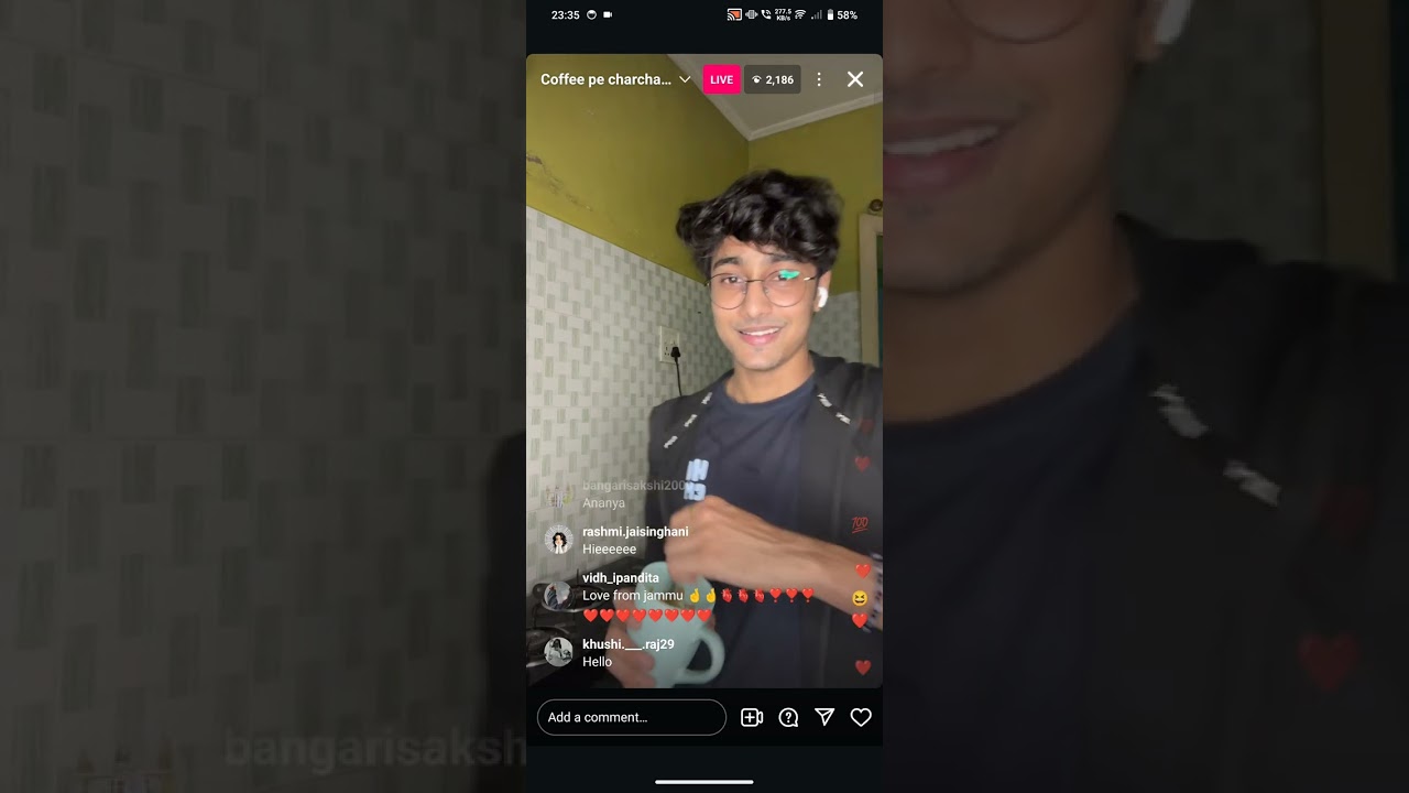 Bharat Chandak instagram live on 29 oct #singer #ananyasharma #anujrehanmusic #bharat #music #cover