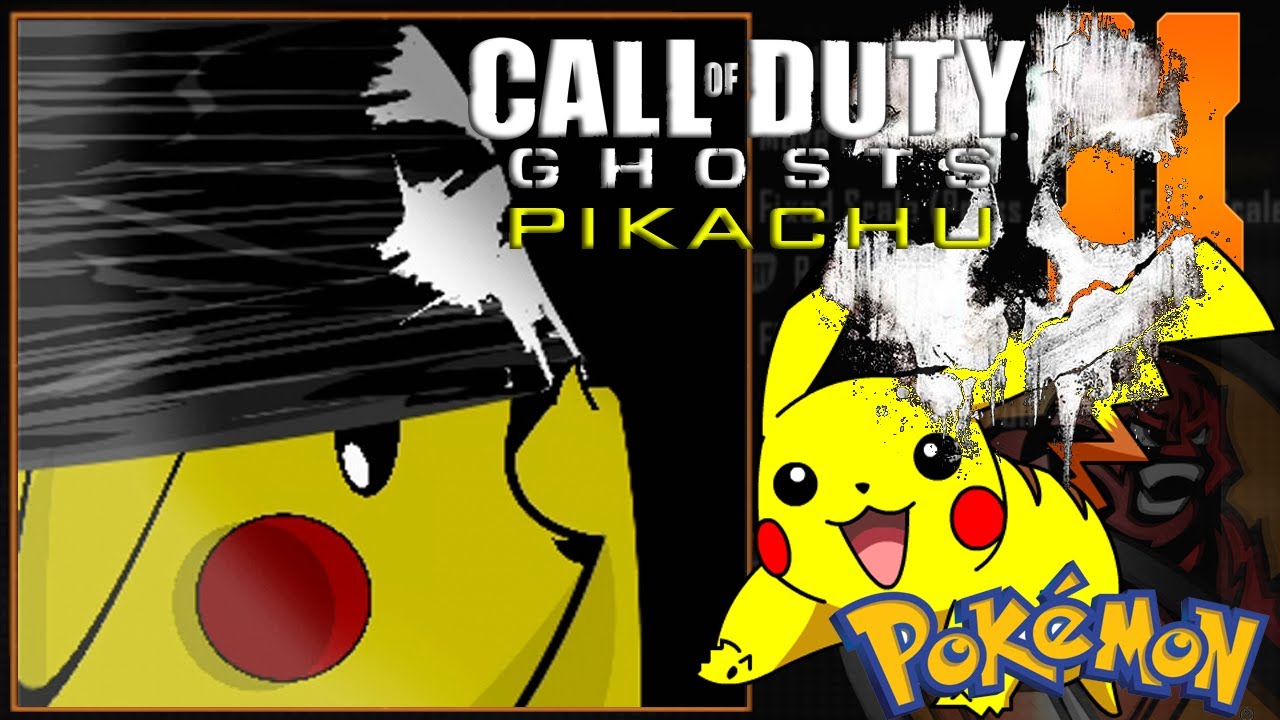 Call Of Duty Ghosts Pikachu Emblem Tutorial - Black Ops 2 / Pikachu In Ghosts Mask Video!