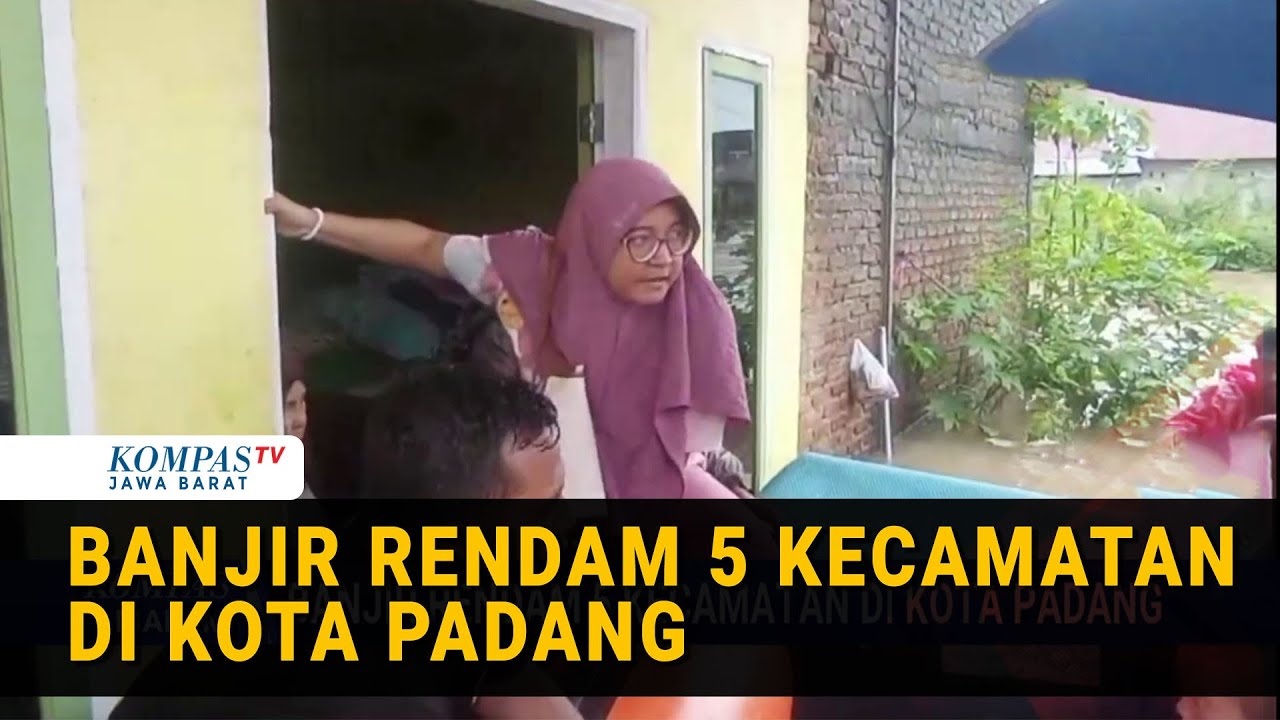 Banjir Sumbar: Detik-Detik Rumah Hanyut, Warga 5 Kecamatan di Padang Dievakuasi