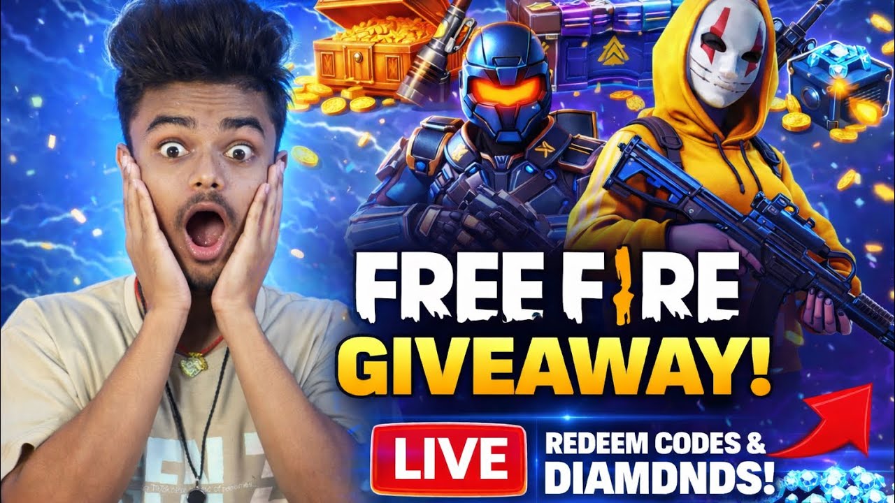 Giveaway Stream 🔴 Reedim Code Giveaway & Diomand Gift 😍 #giveaway #freefirelive #shortslive