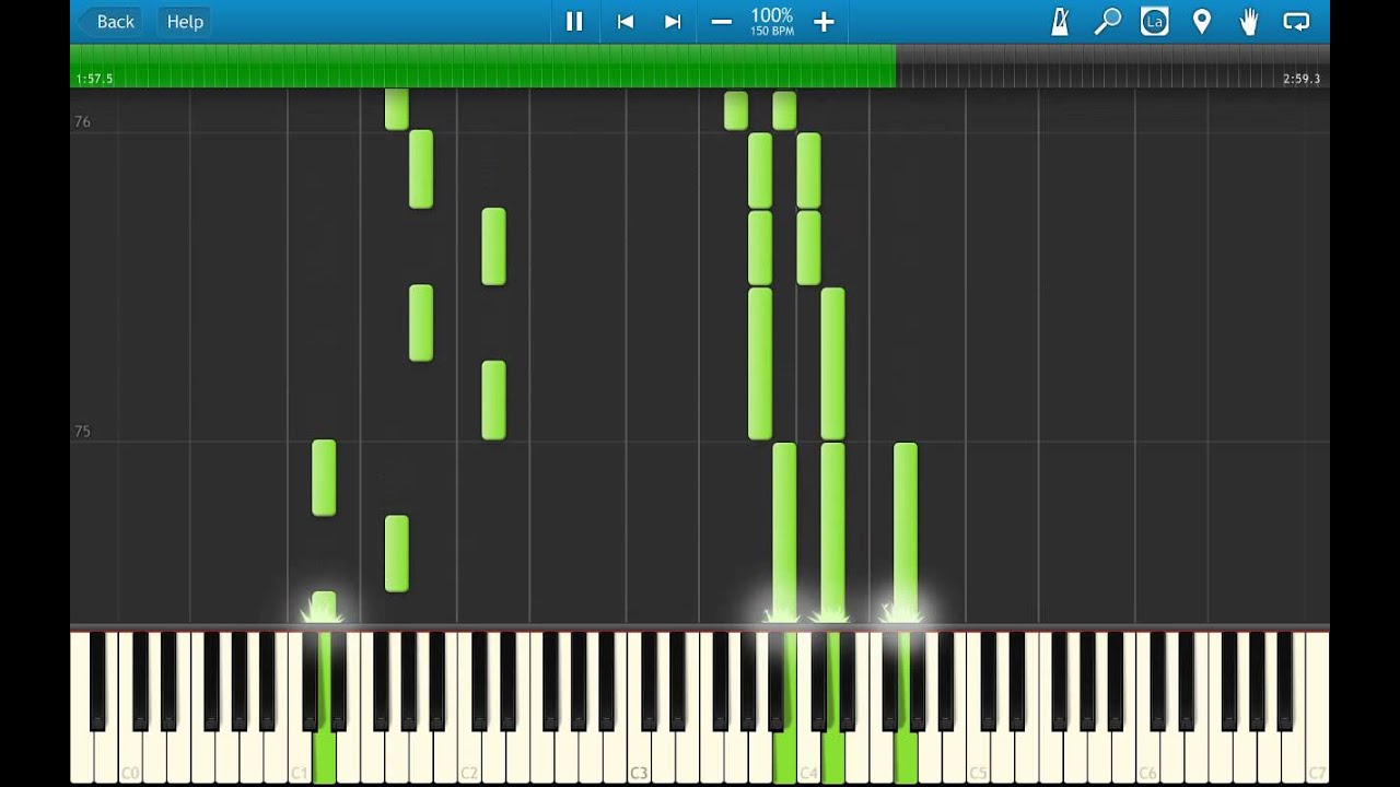 Mario Kart 64 Choco Mountain Theme Piano Tutorial Synthesia