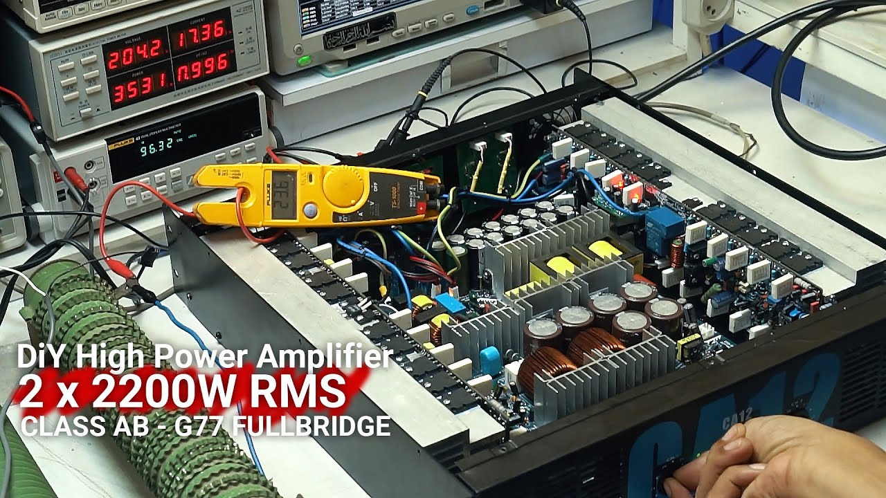 Merakit 2 Channel AB G77 Fullbridge/BTL 80VDC CT