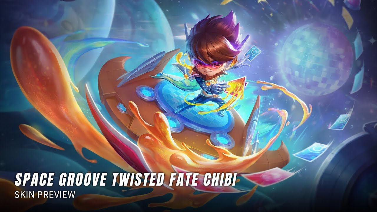 Space Groove Chibi Twisted Fate Preview &ndash; Teamfight Tactics: Golden Spatula