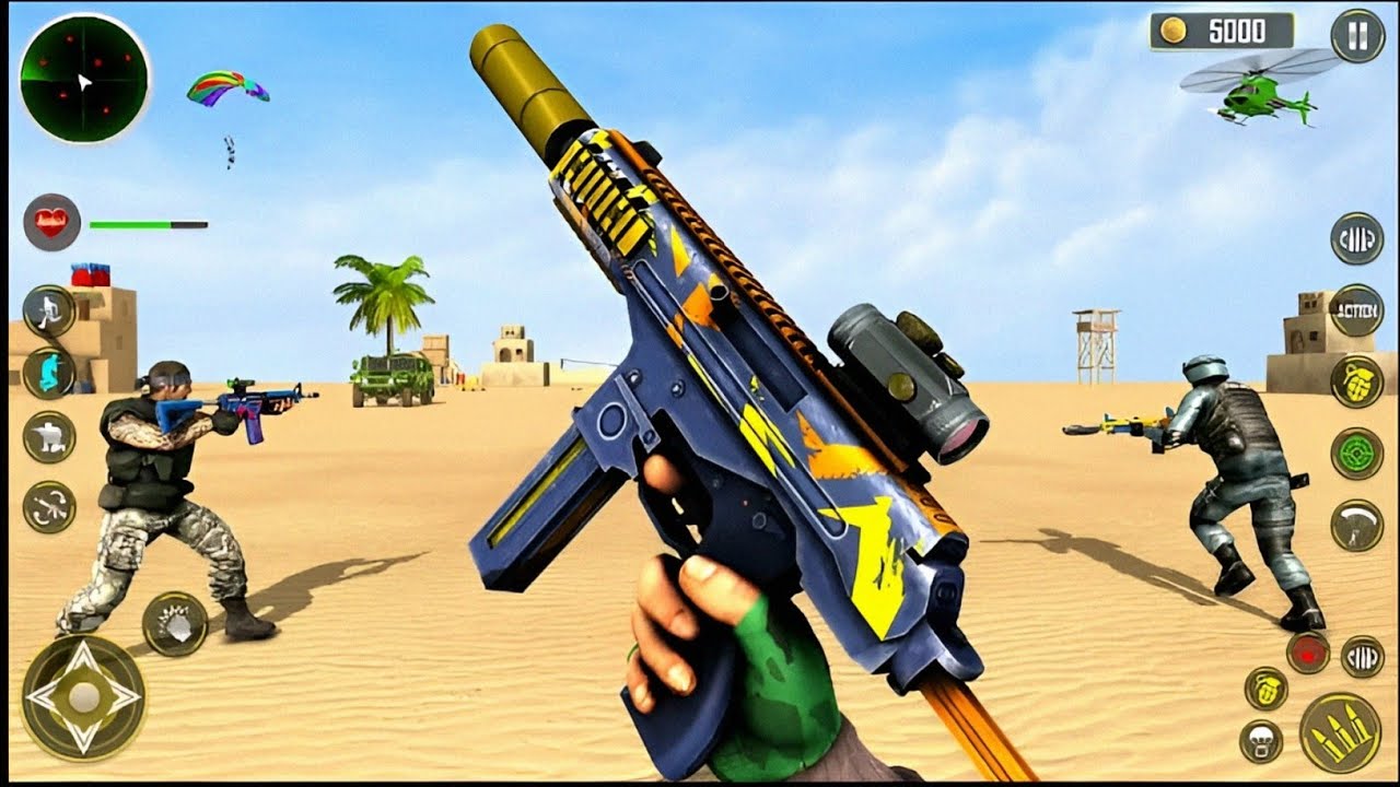 FPS Gun Shooting Game-Commando Sarvival-Android Gameplay