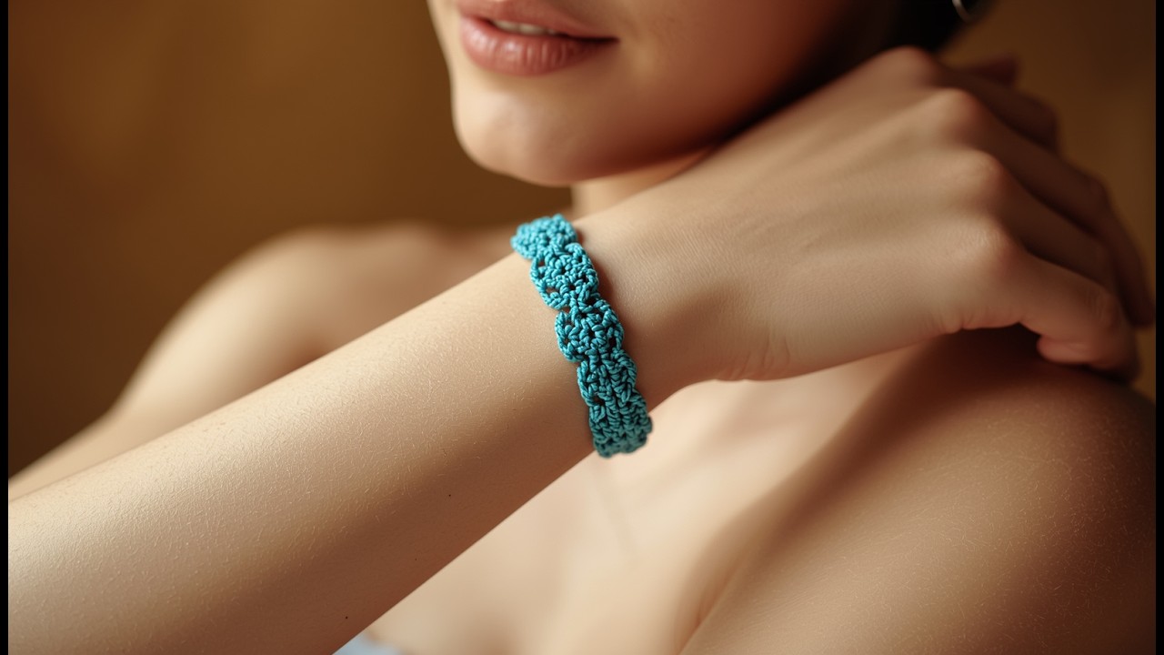 Bracelete de Crochê Estruturado: O Segredo é o Fio Certo! (Aula Completa)