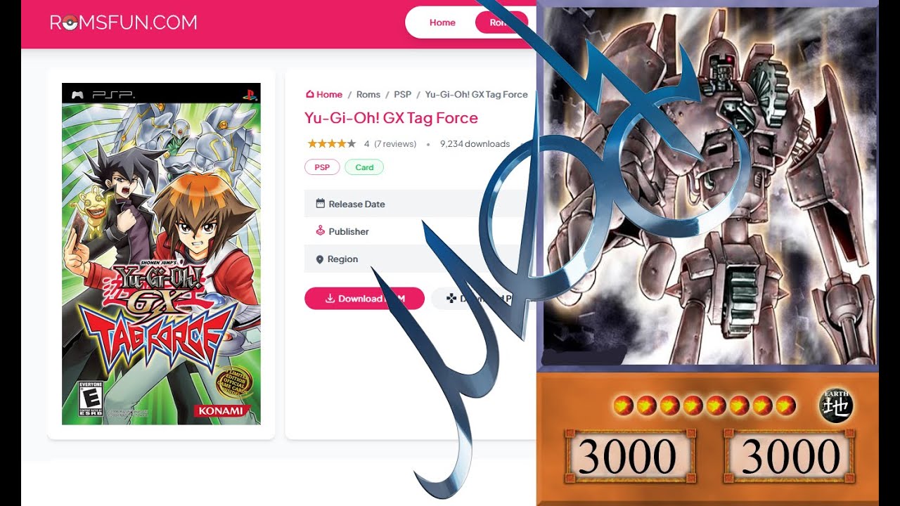 Yugioh GX Tag Force 1 - PSP Cheat Codes (All Cards + No Ban List)