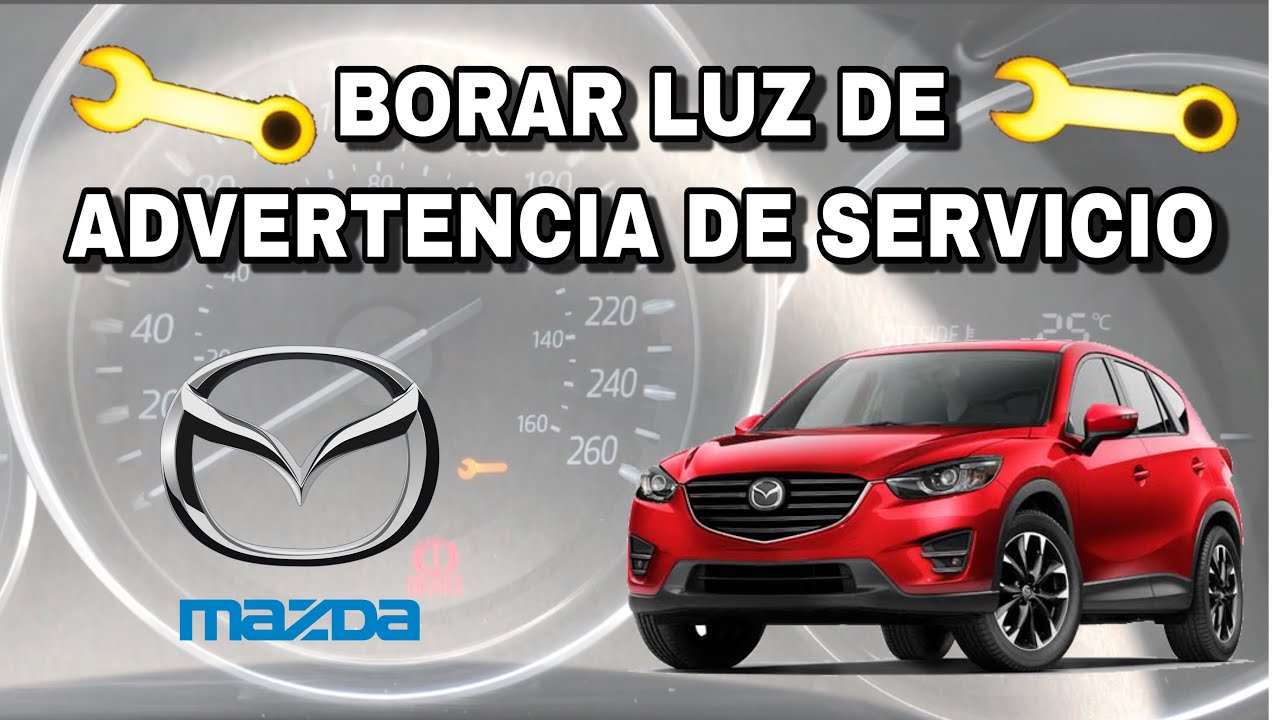 Borrar luz de mantenimiento (llave amarilla) MAZDA 3, CX5, CX3 /Como quitar luz de servicio/