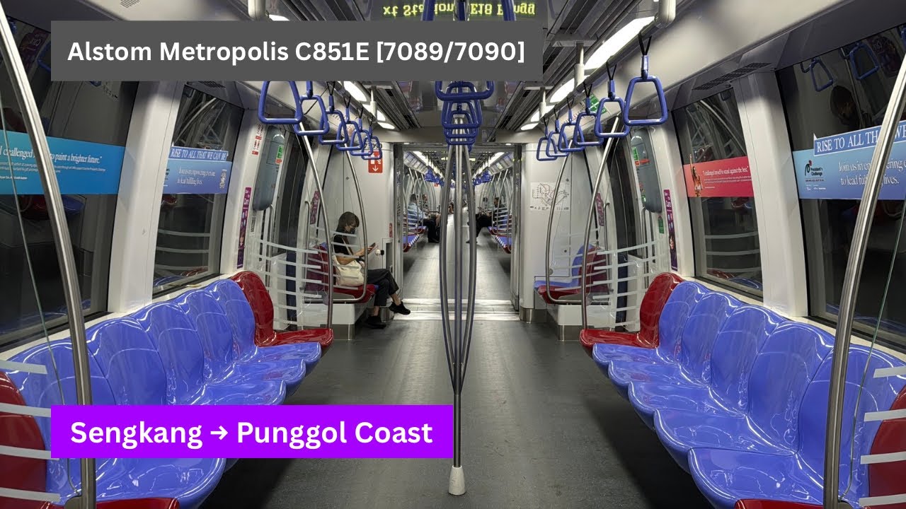 [NEL] SBST Alstom Metropolis C851E – 7089/7090: Sengkang → Punggol Coast
