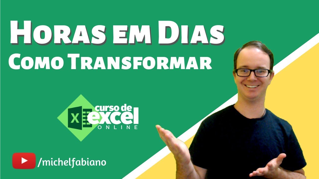 📈 Como transformar horas em dias no excel?