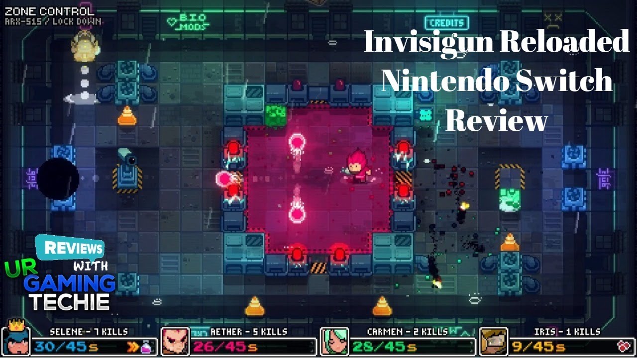 Invisigun Reloaded Nintendo Switch Review - One of the Top Local Multiplayer Games on Switch