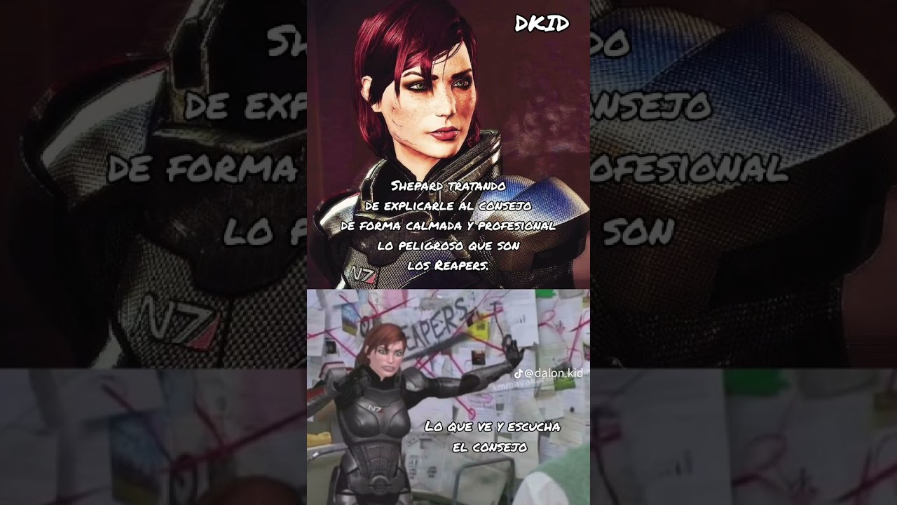 cuando Shepard se re&uacute;ne con el consejo. #masseffect #masseffect3 #masseffectmeme #commandershepard