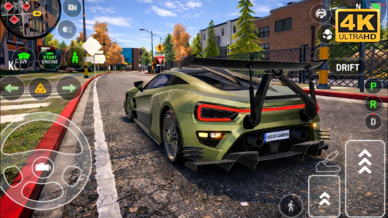 Car Parking Driving School Gameplay| 4k Ultra Realistic Graphics |koenigsegg Jesko