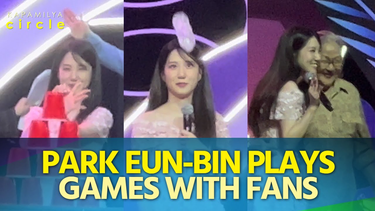 Extraordinary Attorney Woo star Park Eun-Bin plays various games with fans in Manila