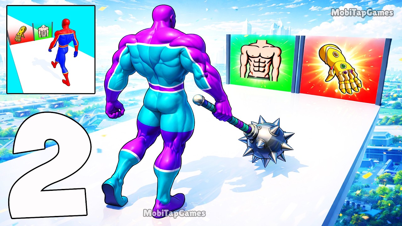 ⚡ Build A Superhero - Gameplay Walkthrough Part 2 - Superhero Run Merge Battle (iOS, Android)