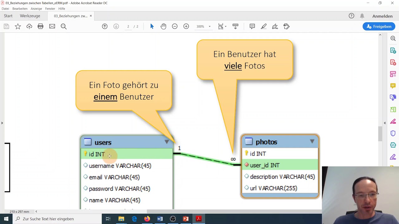 Instahub:  Teil 7 - Beziehungen zwischen Tabellen / Relationen (Soziales Netzwerk / Datenbanken)
