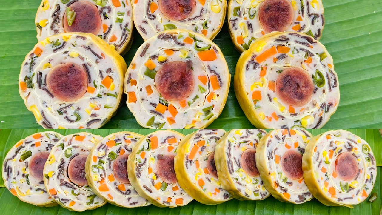 Dùng lá tàu hủ ky cuộn chả món ngon đẹp mắt dễ nhất tôi từng làm