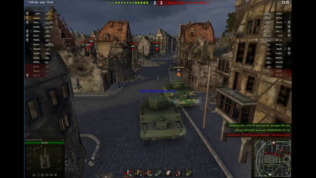 OI 3000 Damage vs TogII WOT