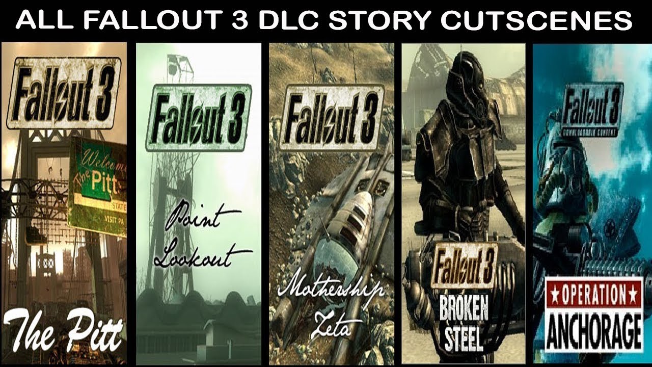 Fallout 3 All DLC Cutscenes (Game Movie) Full Story