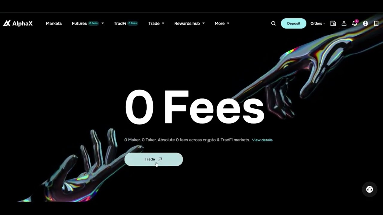 AlphaX - True 0 Fees - Spot + Futures Trading