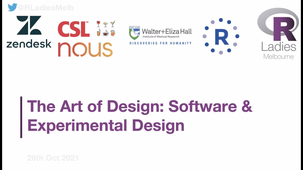 The Art of Design: Software & Experimental Design