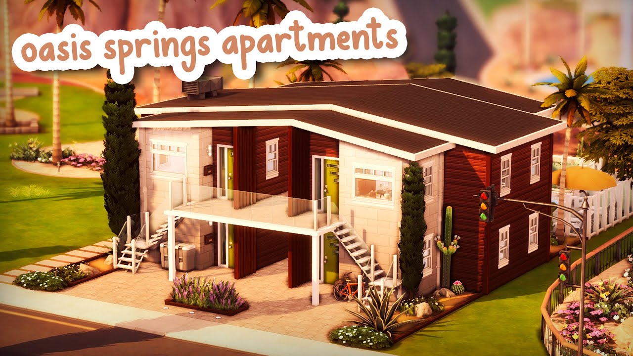 Oasis Springs Apartments ☀️ || The Sims 4 Speed Build