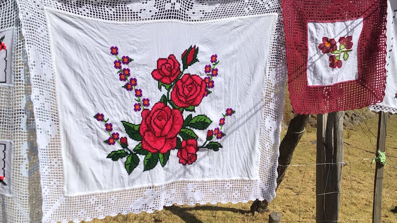 🏡❤️MOSTRANDO COMO LAVÓ MIS SERVILLETAS DE PUNTO DE CRUZ DEL RANCHO.🏡❤️