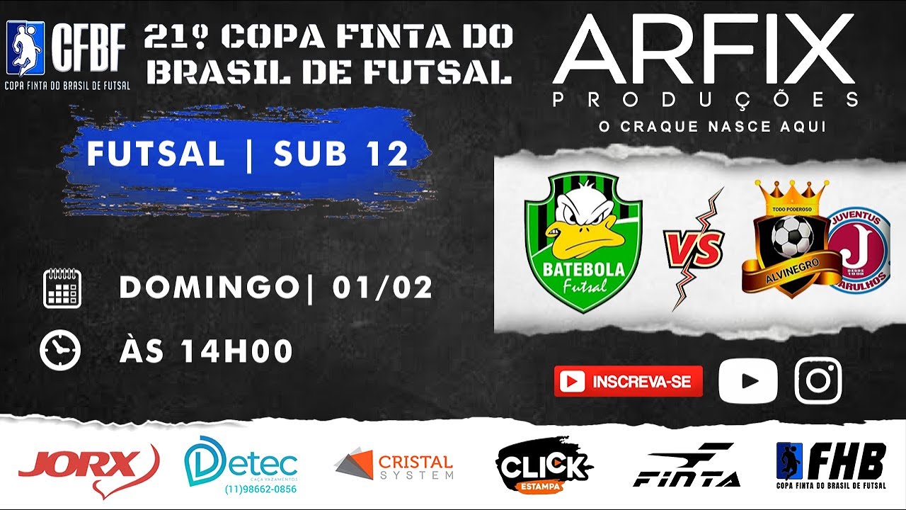 BATE BOLA x ALVINEGRO/JUVENTUS GRU | FUTSAL - SUB 12