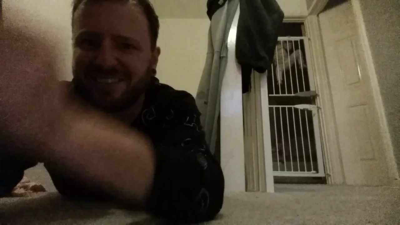 Baby climbing two stair gates