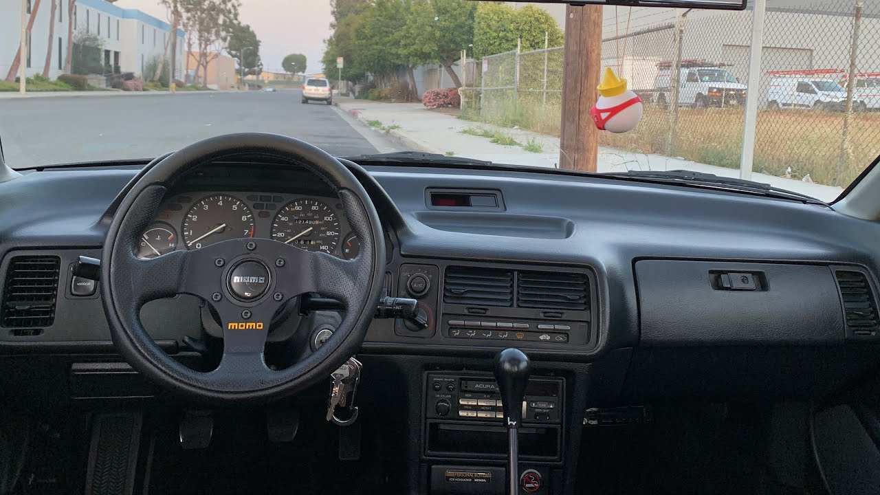 NRG QUICK RELEASE/ MOMO 280mm STEERING WHEEL INSTALL INTEGRA DA9!!!