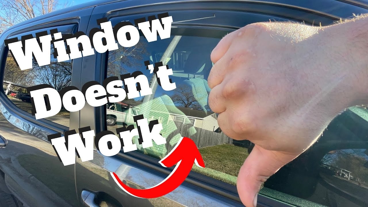 Исправление окна, которое не поднимается или не опускается