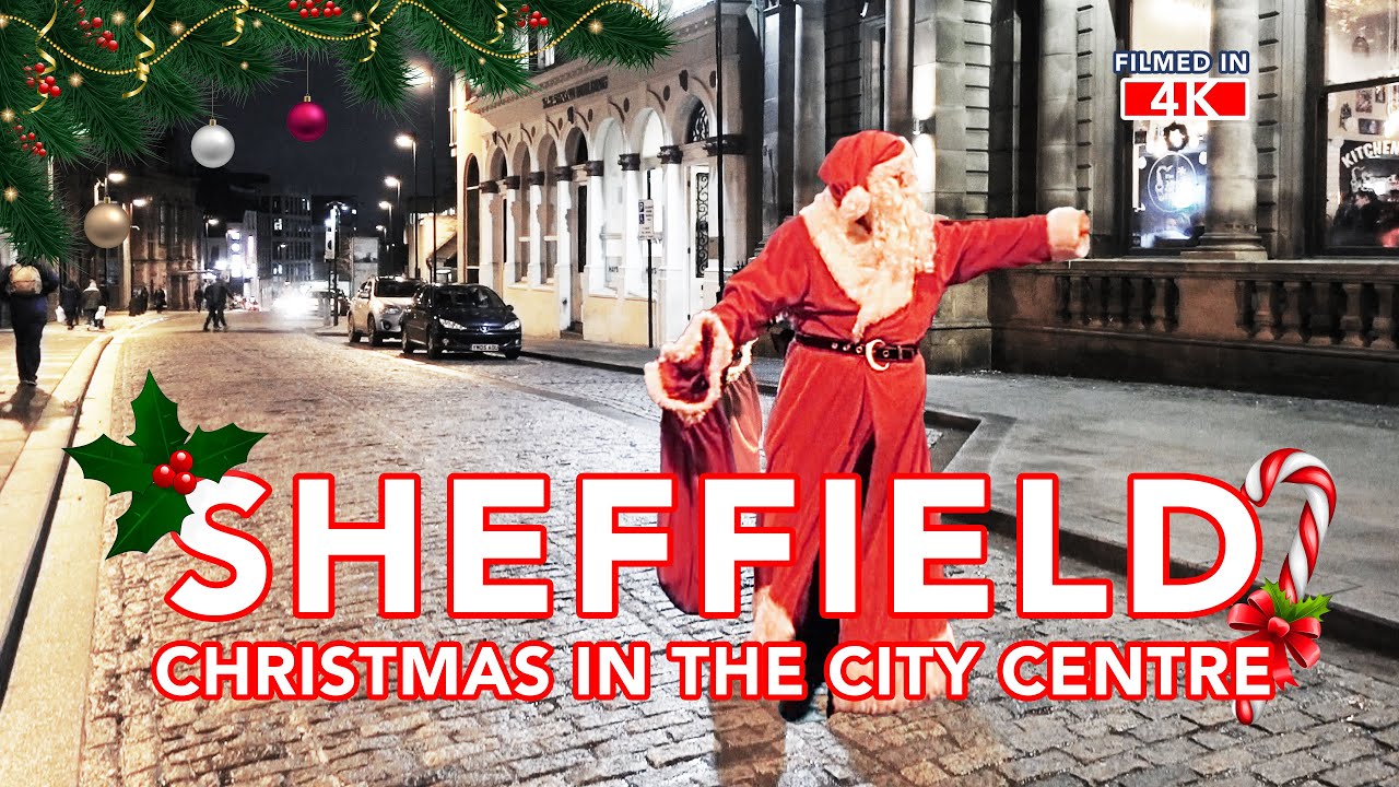 SHEFFIELD CITY CENTRE at Christmas | A walk around Sheffield at Christmas time including Carols