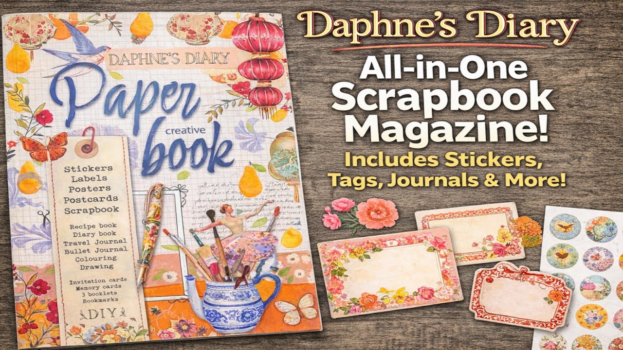 NEW RELEASE! Daphne’s Diary Paper Creative Magazine Flip Through For Paper Lovers & Art Journaling 