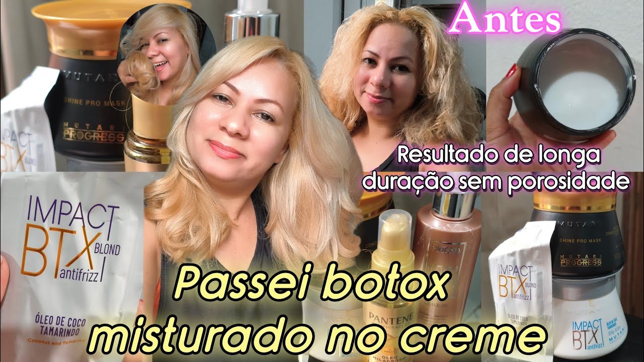 ROTINA CAPILAR como tiro porosidade e ressecamento SEM quebra passei BOTOX no cabelo pintado loiro 