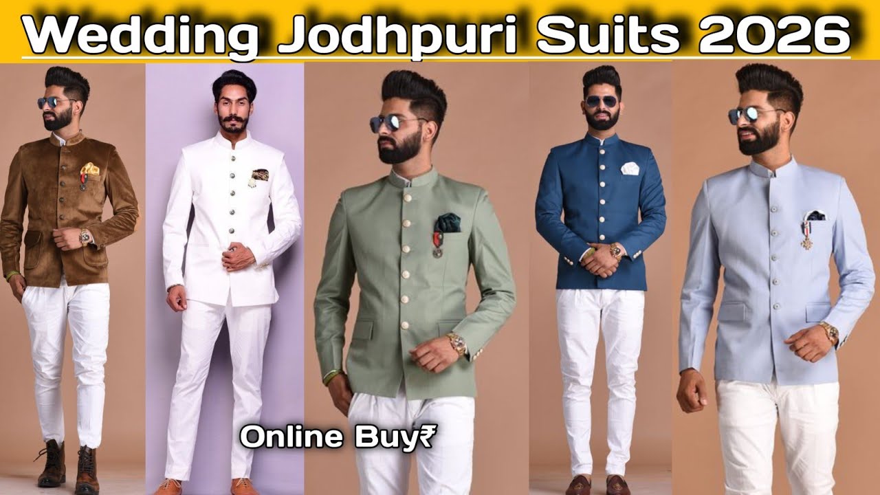 Men's Jodhpuri Suits Design For Wedding /  Men's Royal Suits Bandh Gala Suits 