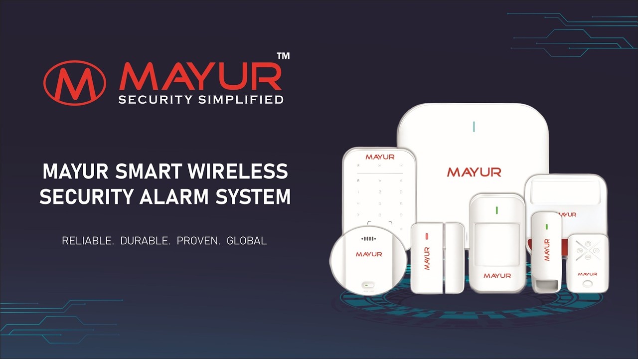 MAYUR Smart Wireless Security Alarm System | Smart Home Alarm System | Smart Shop Alarm System.