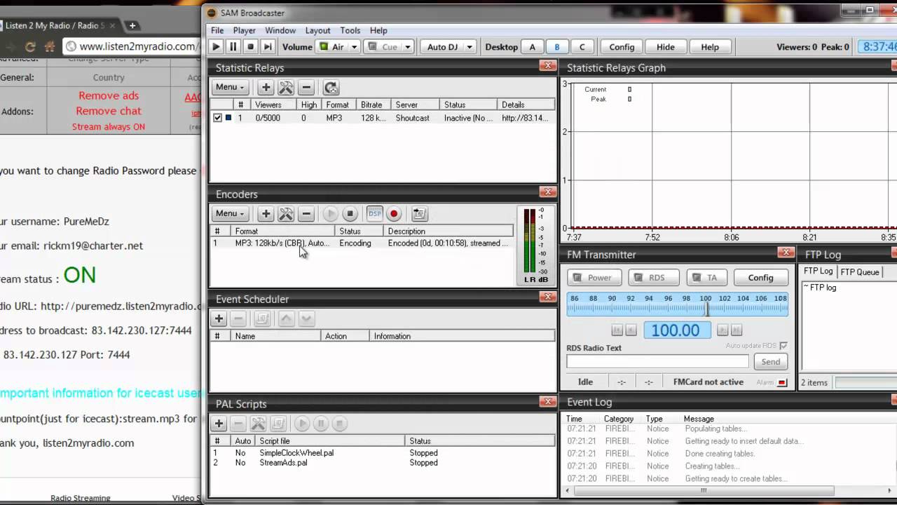 How To Radio Stream On Listen2myradio with Sam Broadcaster