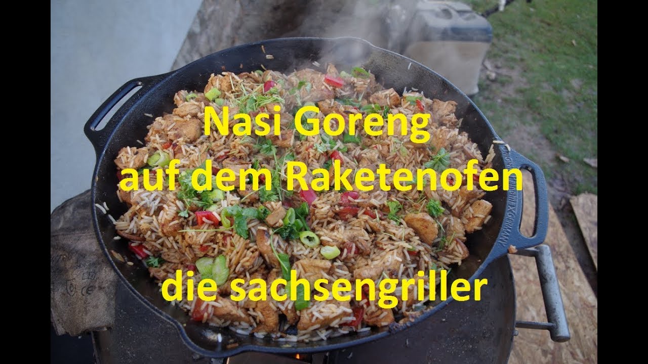 Nasi Goreng vom Petromax Raketenofen - die sachsengriller