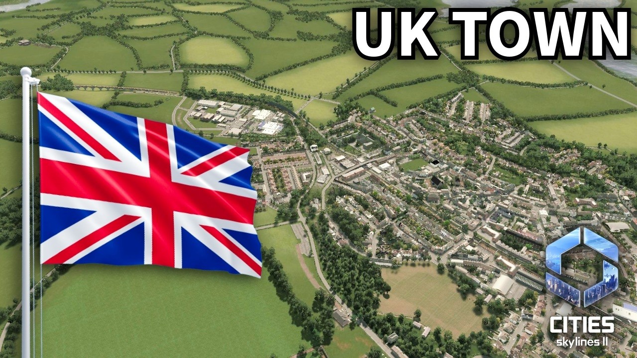 I CREATED a *REALISTIC* UK TOWN in CITIES SKYLINES 2!!!