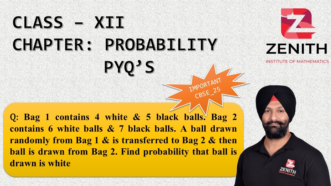 Bag 1 contains 4 white & 5 black balls. Bag 2 contains 6 white balls & 7 black balls. A ball drawn..