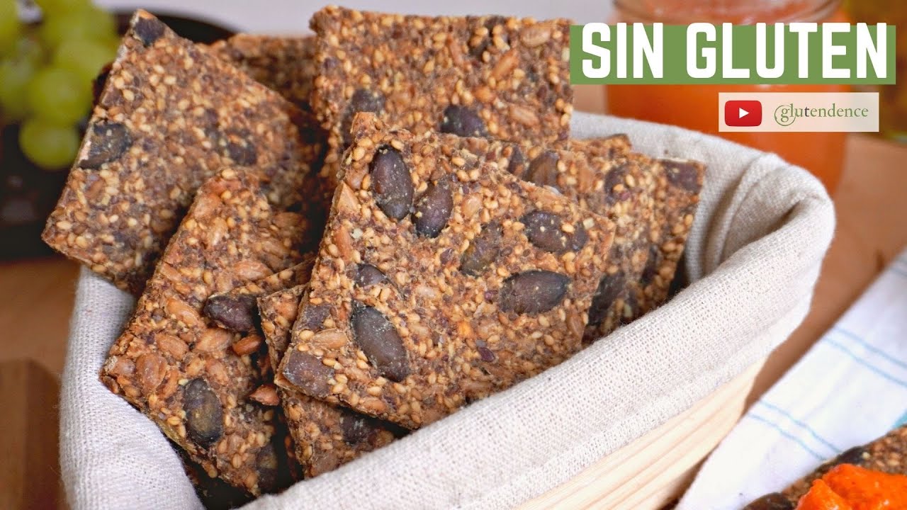 CRACKERS SALUDABLES con semillas | SIN GLUTEN, KETO, VEGANOS