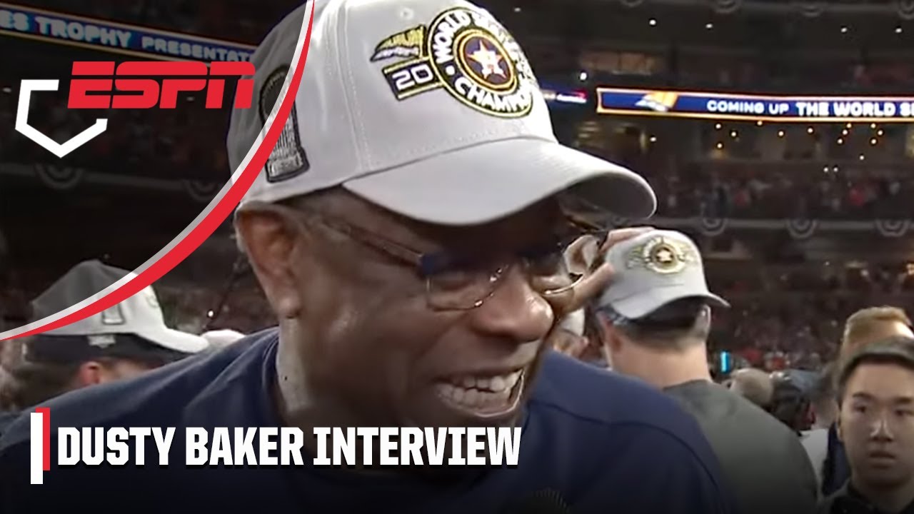 Dusty Baker after winning his 1st World Series as a manager: It's a WONDERFUL thing | SportsCenter