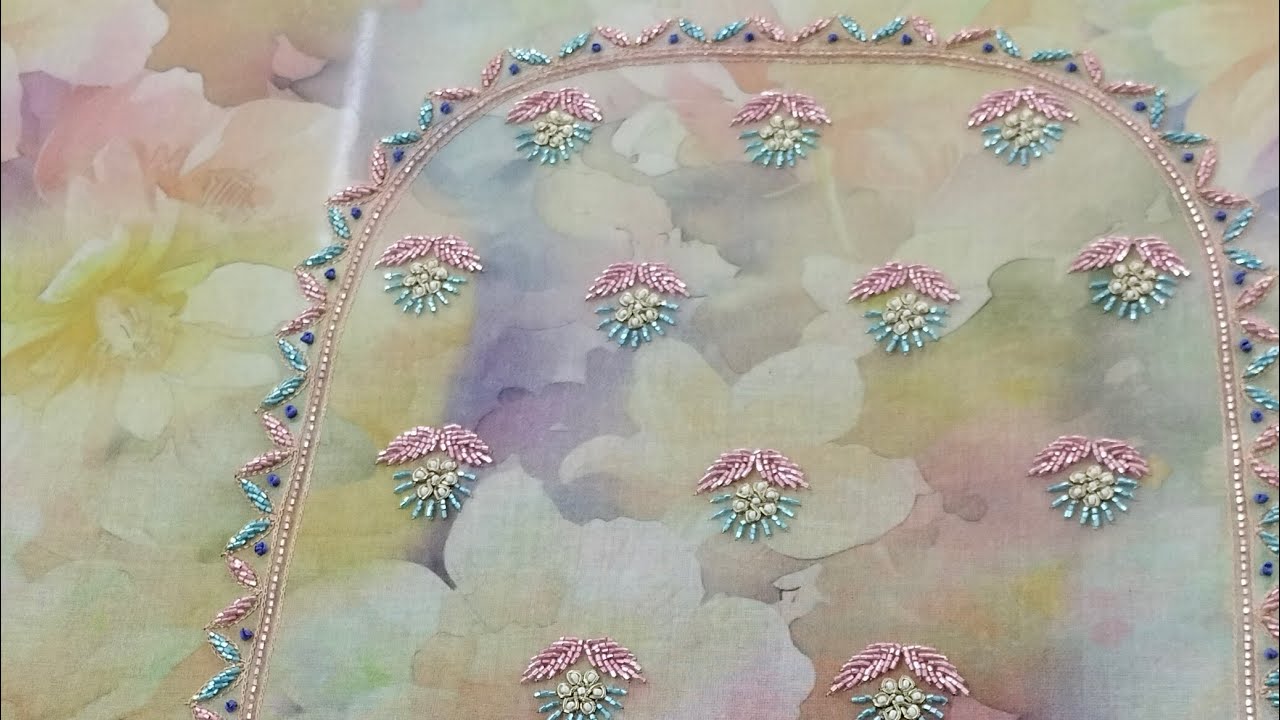 Training video| Hand embroidery |beautiful embroidery|new hand embroidery 