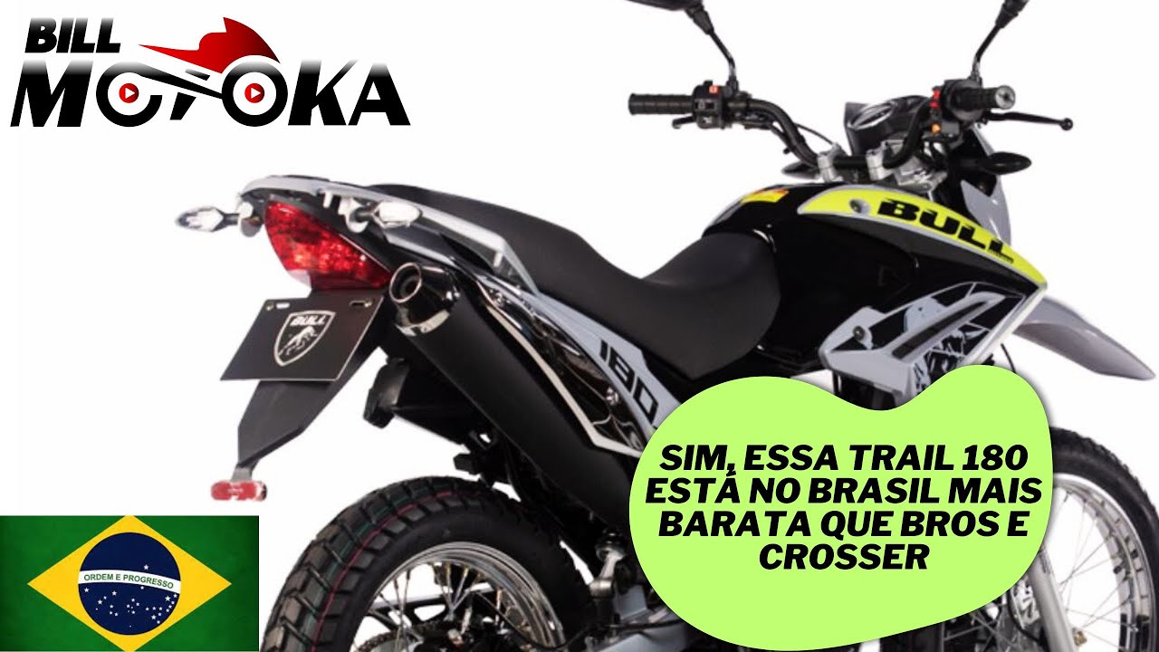 Sim, essa TRAIL 180cc está no Brasil mais barata que BROS e CROSSER, detalhes agora.