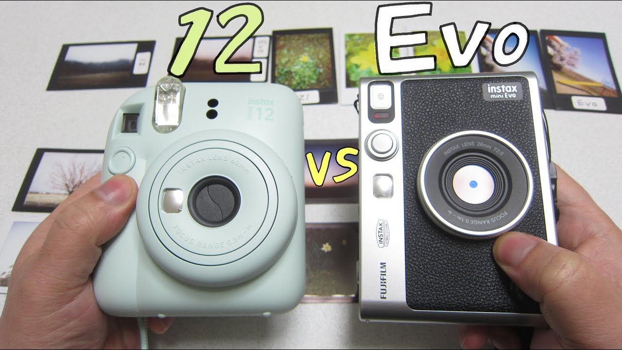 FUJIFILM チェキ instax mini 12 vs instax mini Evo 撮り比べ！Image Quality Comparison アナログとデジタル