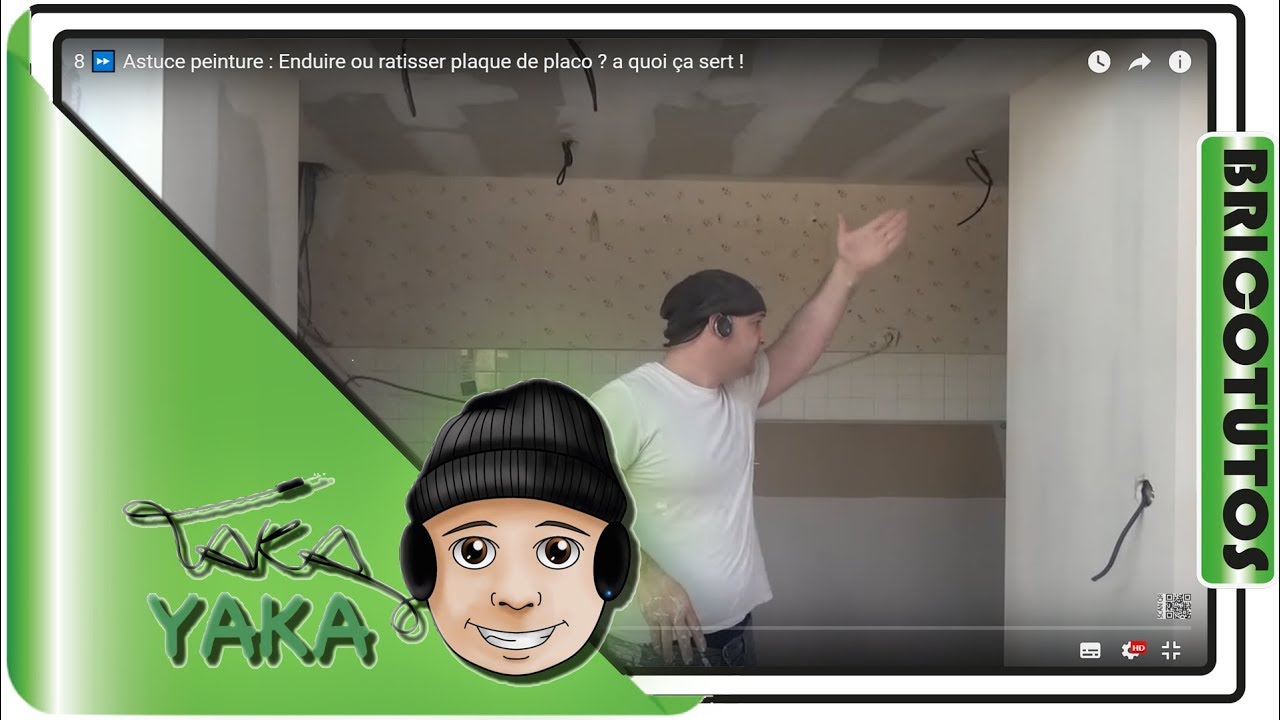 8 ⏩ Astuce peinture : Enduire ou ratisser plaque de placo ? a quoi ça sert !