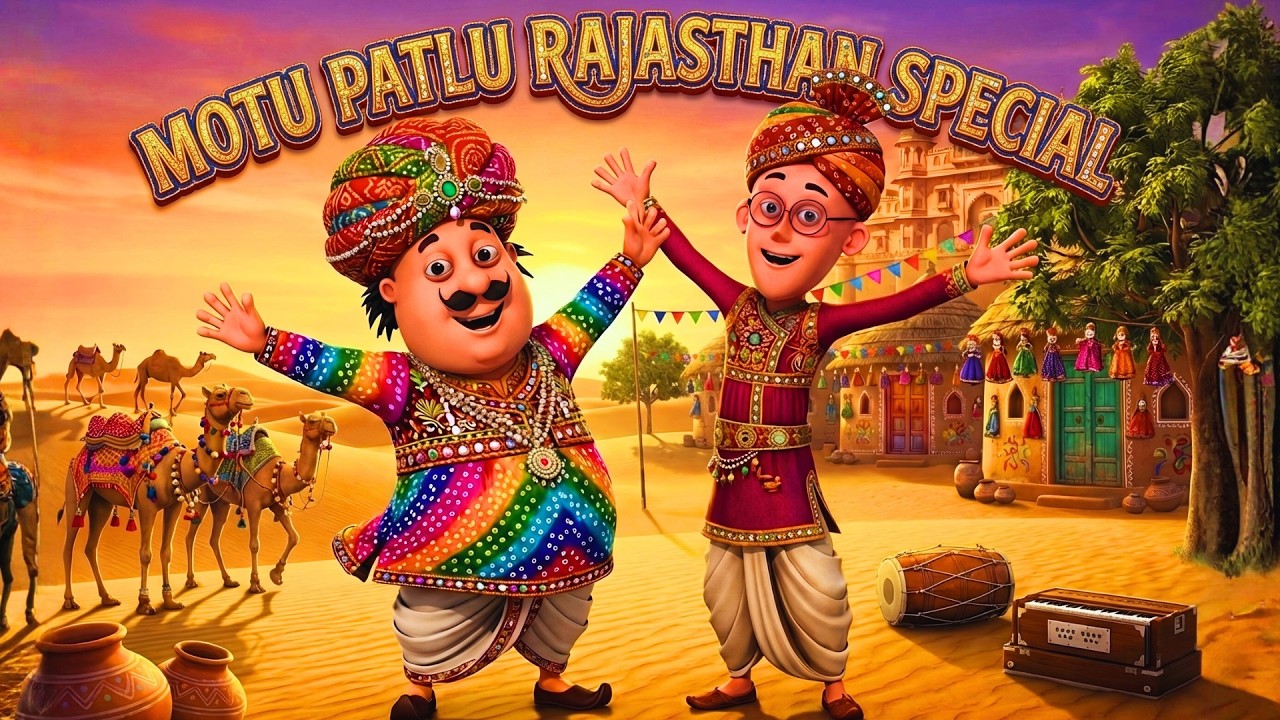 ऐसी आंधी तो रेगिस्तान में आती है! | Motu Patlu Rajasthan Special | Motu Patlu | मोटू पतलू