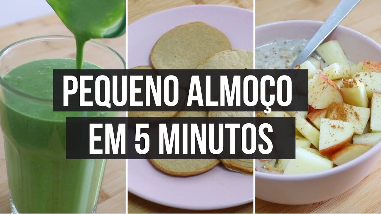 3 receitas de pequeno almoço saudáveis em 5 minutos!