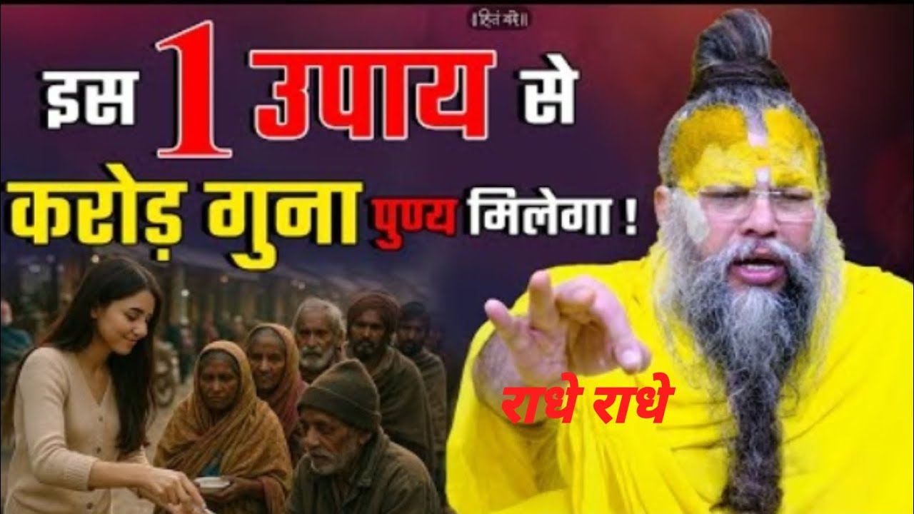 इस 1 उपाय से करोड़ गुना पुण्य मिलेगा#Shri Hit Premanand Ji Maharaj#YouTube #viral #motivation#love 