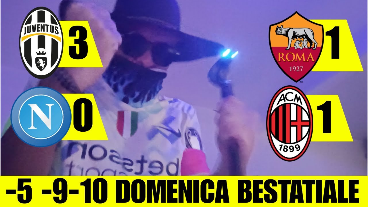🚨😱JUVENTUS NAPOLI 3-0😱ROMA MILAN 1-1😱L'INTER COMANDA E GODE SOLITARIA -5 -9 -10❗️